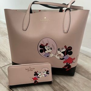 💋Kate Spade Disney collection tote purse & wallet set💗